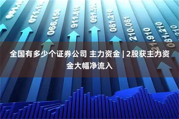 全国有多少个证券公司 主力资金 | 2股获主力资金大幅净流入