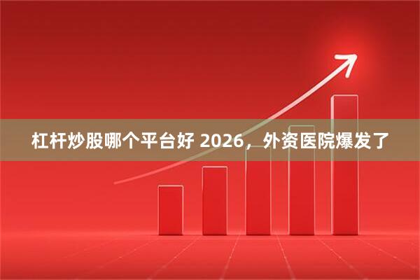 杠杆炒股哪个平台好 2026，外资医院爆发了